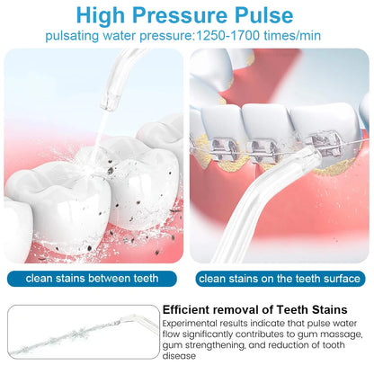 Oral Irrigator Dental Water Flosser for Teeth High Pressure Electric Dental Irrigator Water Flosser Mouth Washing Machine 800ML