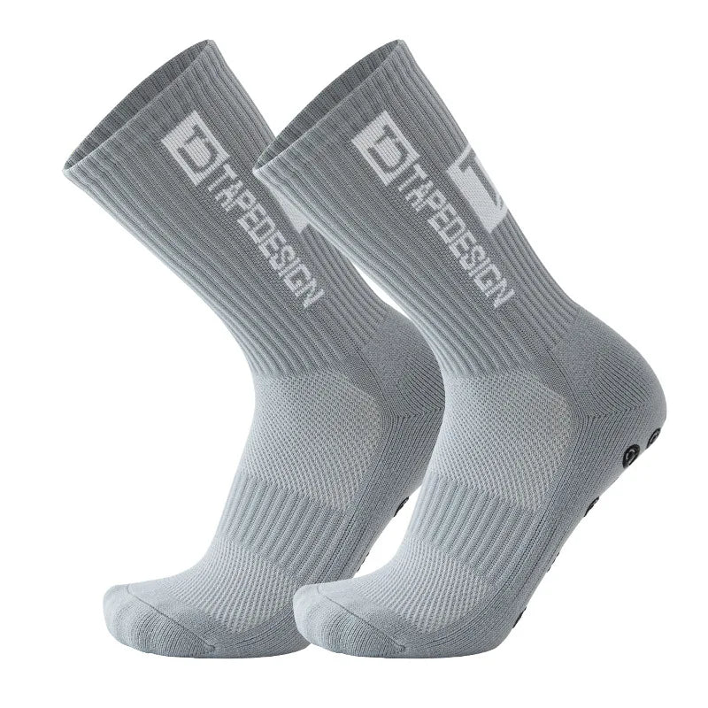 Professional Anti-slip Football Socks Men Women Non-slip Soccer Basketball Tennis Sport Socks Grip Cycling Riding Socks 1 Pair