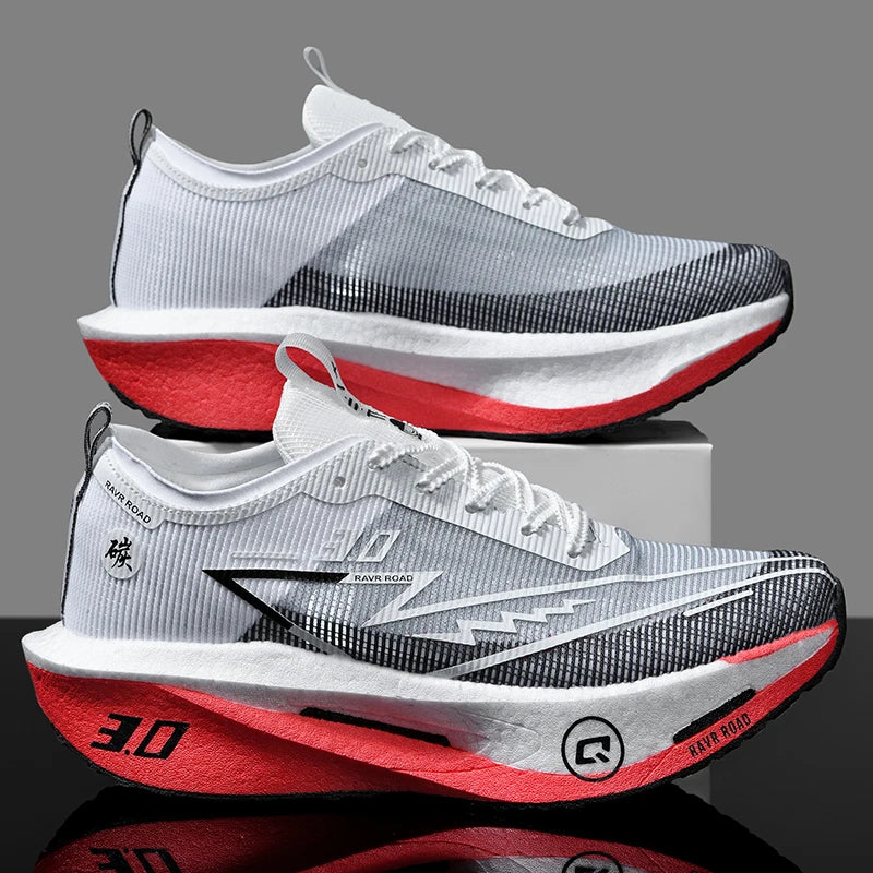 Men's Sports Shoes Full Palm Carbon Plate Running Shoes Men's and Women Marathon Racing Shock-absorbing Athletics Training Shoes
