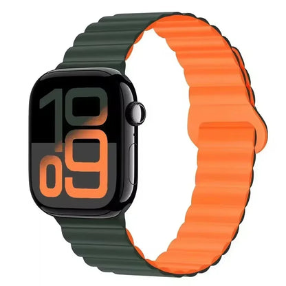 Magnetic Strap For Apple Watch Bands 46mm 42mm 49mm 45mm 44mm 41mm Silicone Sport Bracelet iWatch Series ultra 10 9 8 7 6 5 SE