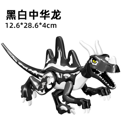 Jurassic World 3 Brutal Raptor Building Blocks Dinosaur Bricks Tyrannosaurus Indominus I-Rex Assemble Toy For Children