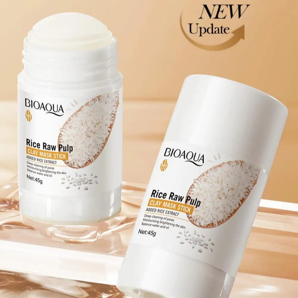 1/3/5pcs White Rice Raw Pulp Mud Mask Moisturizing Blackhead Removal Clean Face Shrink Pores Mask Face Skin Care Products