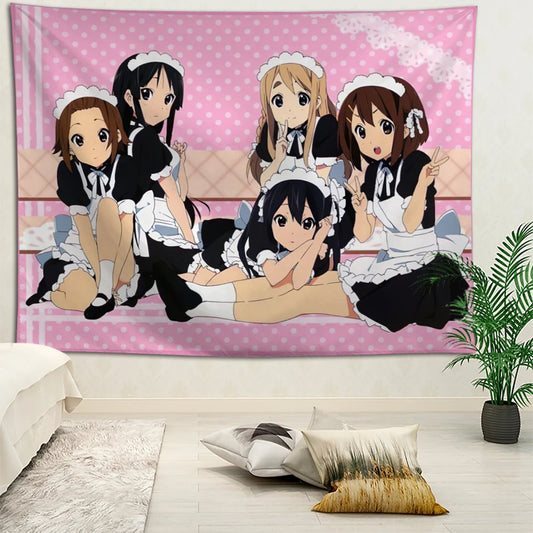 K-ON£¡Anime Tapestry Wall Hanging Bohemian Wall Tapestries Mandala Home Decor Accessories