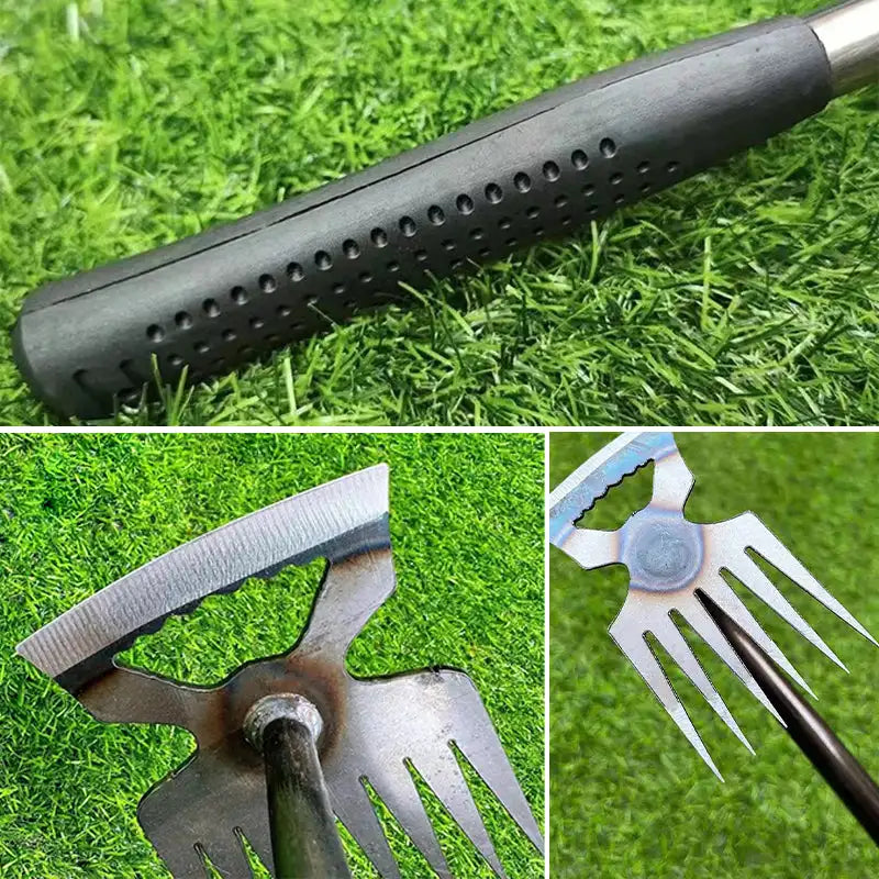 2 In 1 Garden Weeding Tool Manual Weed Grass Rooting Tool Puller Shovel Weeding Removal Hand Gardening Loose Soil Tools