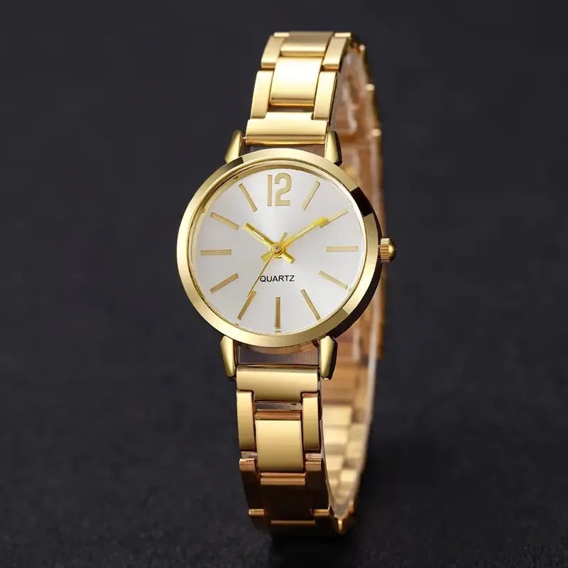 Fashion Small Dial Gold Watch Woman Luxury Alloy Strap Ladies Quartz Wristwatches Gift Clock Gift reloj mujer£¨Without Box£©