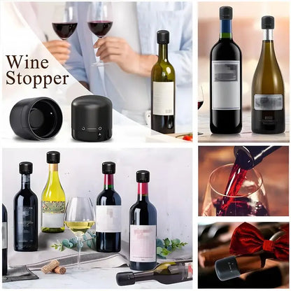 New 4/2/1PC Wine Stopper Reusable Bar Accessories Silicone Sealing Champagne Cork Keep Wine Freshness Bottle Cap Barware Home