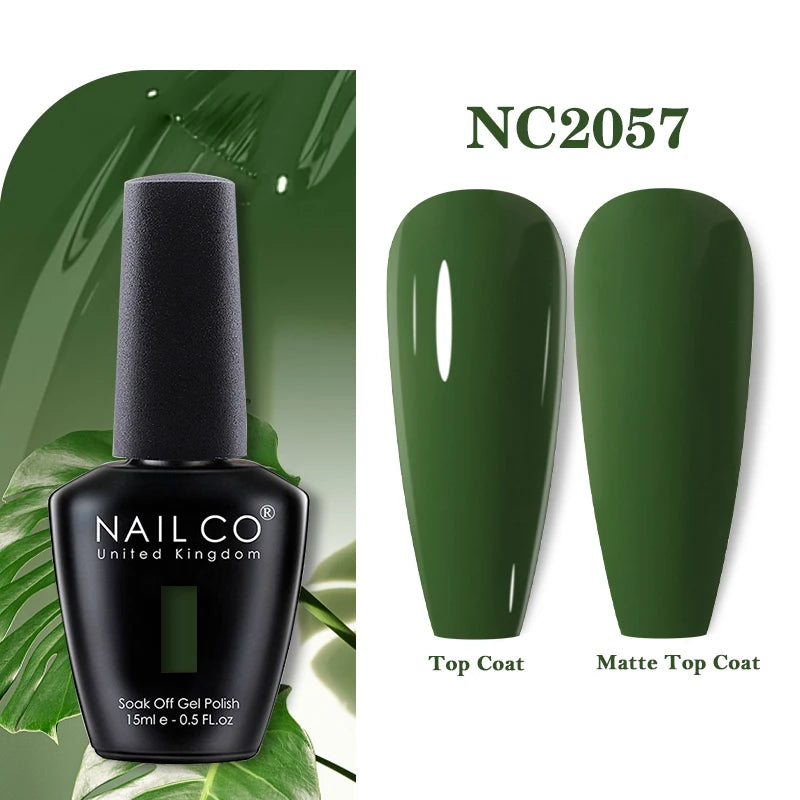NAILCO 131Colors Vernis Semi Permanent UV Varnish Gel Nail Polish Nails Art Gel Manicure TOP BASE Varnish Hybrid