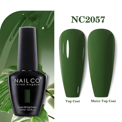 NAILCO 131Colors Vernis Semi Permanent UV Varnish Gel Nail Polish Nails Art Gel Manicure TOP BASE Varnish Hybrid