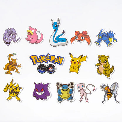 10/30/50pcs Japanese Pokemon Anime Stickers Waterproof Laptop Suitcase Bicycle Cute Sticker Packs Mix Kawaii Cartoon Decals Toy