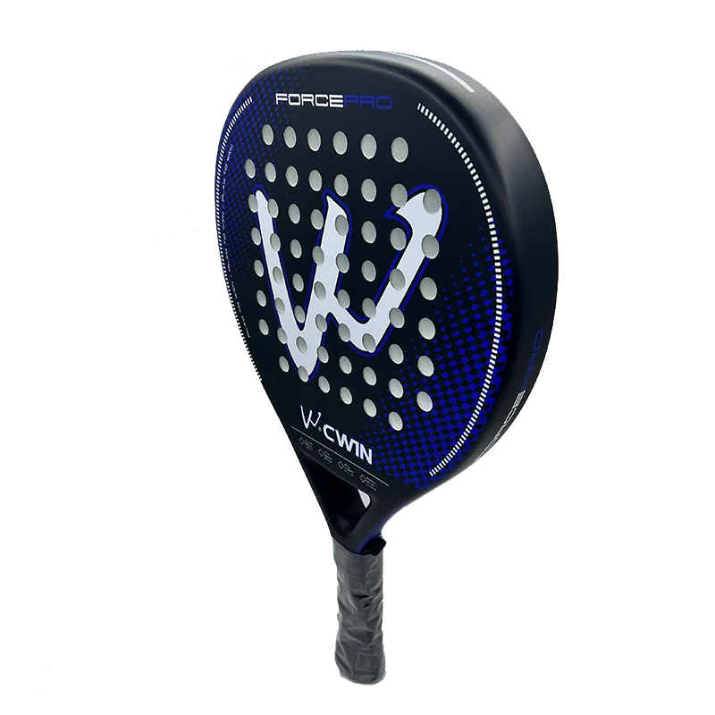 Cwin Paddle Racket Carbon Fiber Soft EVA Face for Adult Prefessional Training Tennis Paddle Racquet with Padel Shovel Protector