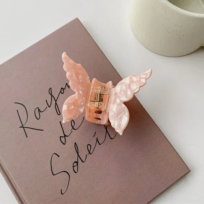 Acetate Butterfly Hair Claw Colorful French Style Hair Styling Tools Accessories Retro Elegant Hair Clamps Women Sweet Hairpins