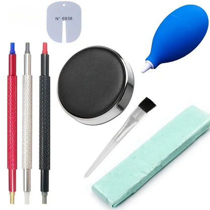 6/8PCS Watch Dust Air Blower Pump Rubber Cleaning Wristwatch Parts Cleaner Brush Tool Cleaning Suit Watch Repair Tool Care Kit