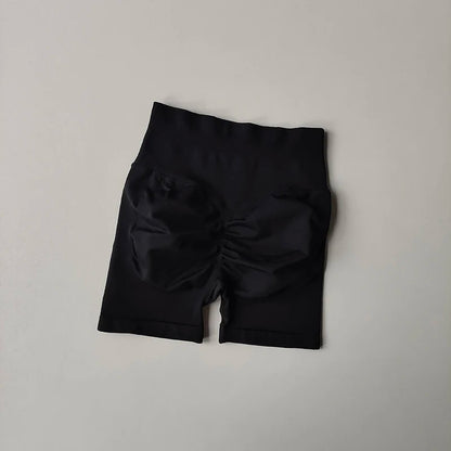 Peach Hip Lifting Sports Shorts Women High Waist and Waist Tightening Slimming Running Hip Speed Drying Three Point Tight Pants