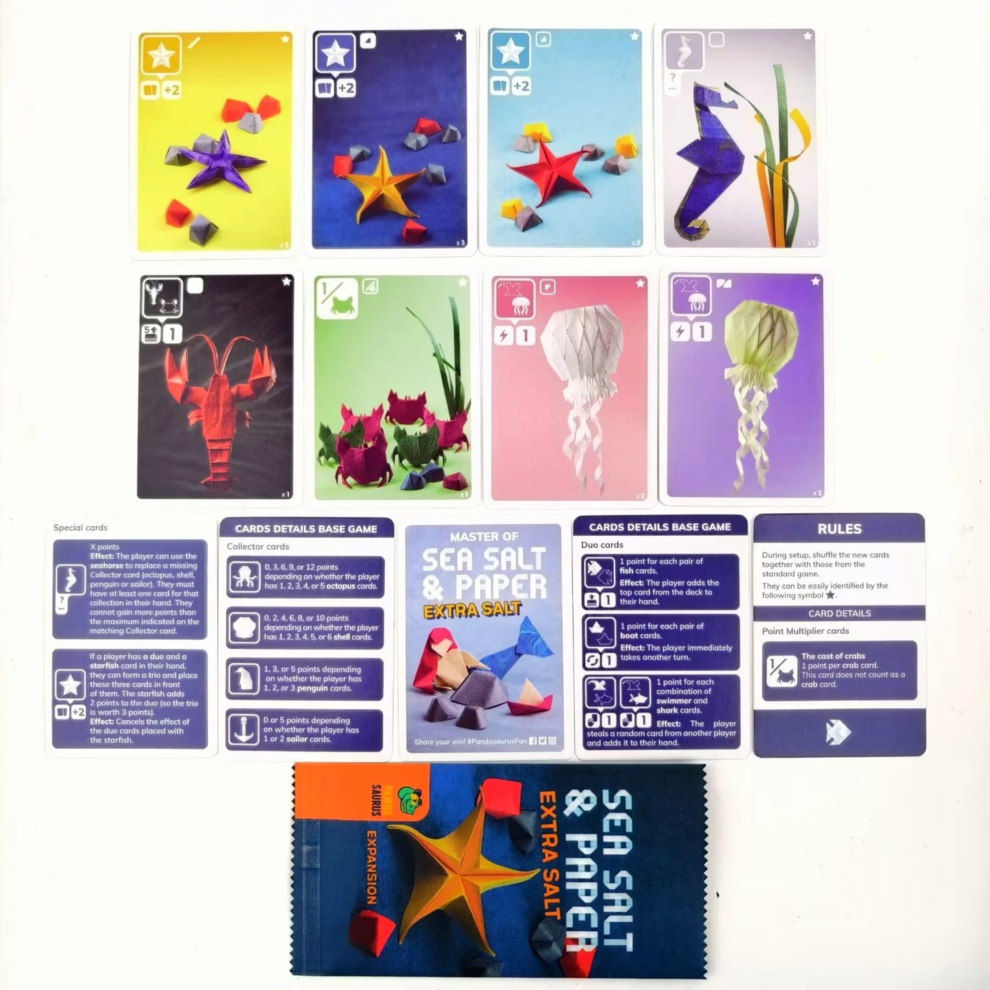 Sea Salt and Paper EXTRA SAL English Family and Party, Funny Table Game, Friends Entertainment, Strategy Game