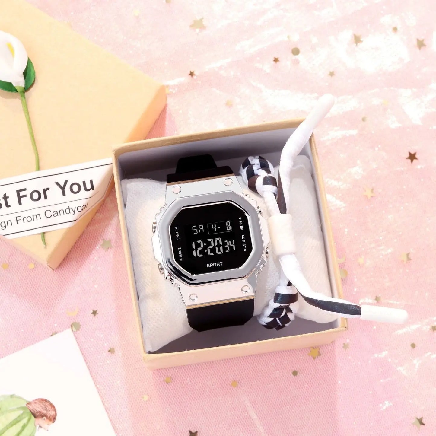 New Boys Girls Digital Luminous Fashion Sport For Watches Couple Gift