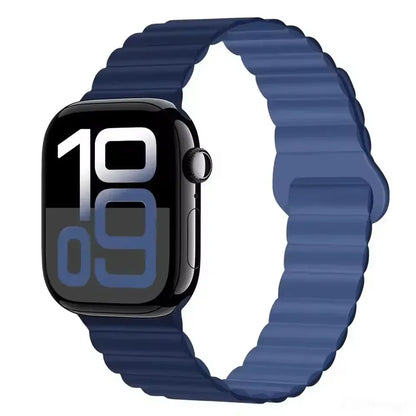 Magnetic Strap For Apple Watch Bands 46mm 42mm 49mm 45mm 44mm 41mm Silicone Sport Bracelet iWatch Series ultra 10 9 8 7 6 5 SE