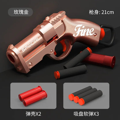 Mini S686 Shell Throwing Soft Bullet Launcher Toy Gun Airsoft Foam Bullet Blaster CS Outdoor Weapon Children Pistol
