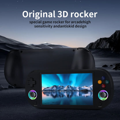 New 128GB M22 Pro Portable Pocket Retro Handheld Video Game Console 5.0 Inch IPS Screen 1920*1080 Display Support LINUX Emelec