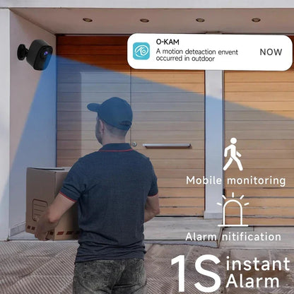 Security Cameras Wireless Outdoor 2K Battery Powered WiFi Camera AI Motion Siren Spotlight Color Night Vision IP66 Waterproof