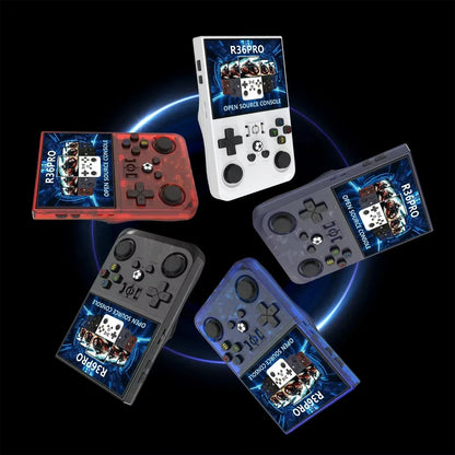R36PRO Retro Handheld Game Console 64/128G Open Source 3.5 Inch IPS Screen Linux System Portable Pocket Video Player 30000+games