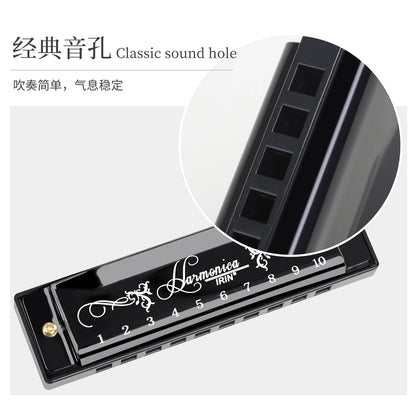 IRIN C10 Pro Harmonica Education System C Key Harmonica Woodwind Instrument Suitable for Beginners Teaching Playing Gift