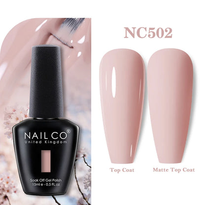 NAILCO 131Colors Vernis Semi Permanent UV Varnish Gel Nail Polish Nails Art Gel Manicure TOP BASE Varnish Hybrid