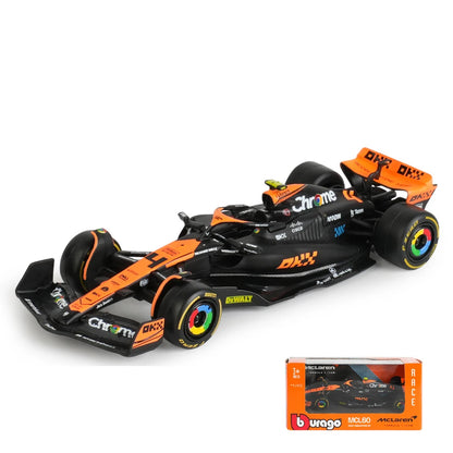 New 2024 F1 Bburago 1:43 Mclaren Mcl38 Miami Gp Monaco Gp Amg W15 F1 Alloy Miniature Diecast Model F1 Champion Mcl38 Toys Gift