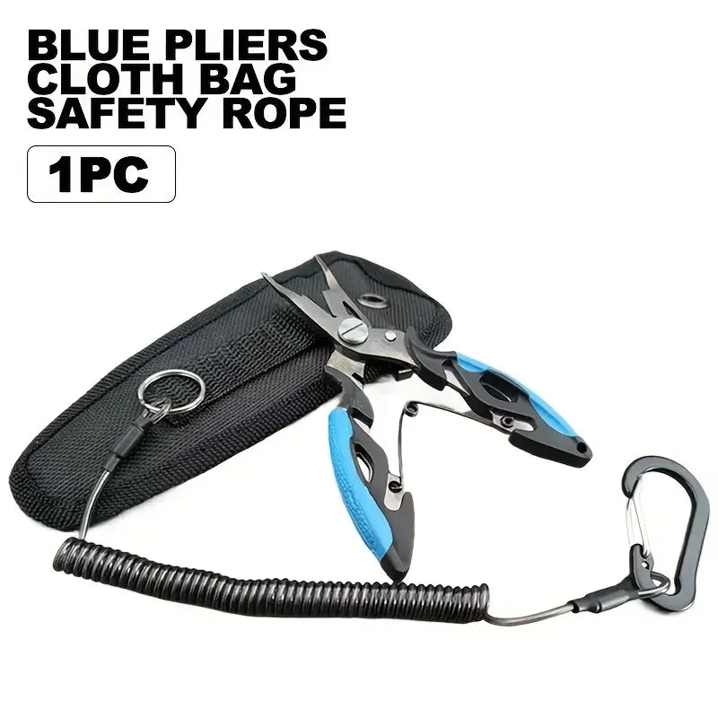 New Multifunctional Fishing Pliers Accessories 420 Stainless Steel Body Scissors Line Cutter Hooks Remover Outdoor Fishing Tools
