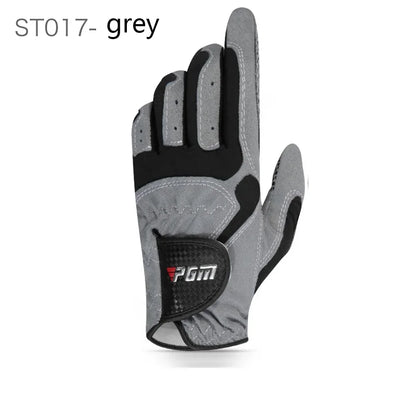PGM Golf Gloves,Men's Left/Right Hand Anti-slip Particles Wear-resistant Gloves,Microfiber Cloth Golf Gloves ST017