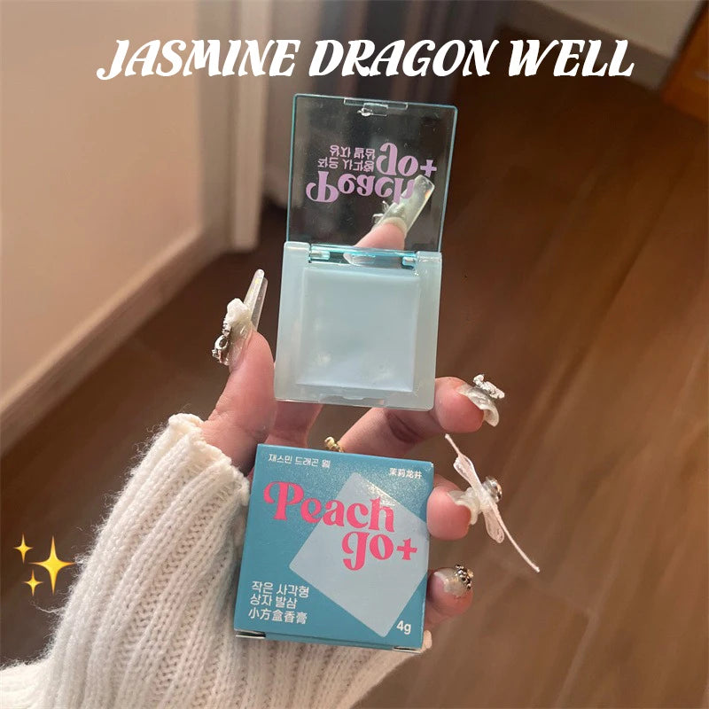 Kleines festes Parfüm mit Eiswürfeln, erfrischend und duftend, dauerhafte Deodorants beseitigen den Geruch, dauerhafter Balsam, duftende Paste aus Früchtetee 