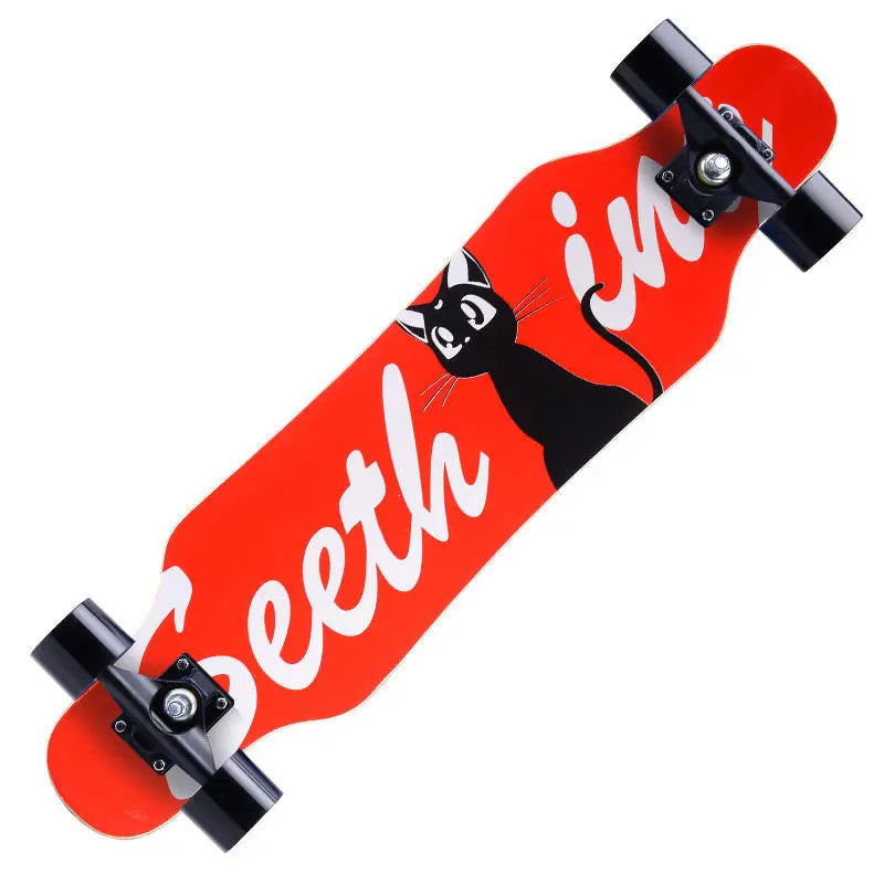 Beginner skateboard maple longboard adult street professional transportation four-wheel road board youth skateboard