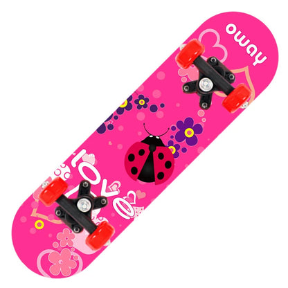 New Cartoon Four-wheel Skateboard Children Beginner Skateboards Maple Wood Deck Skate Board Outdoor Double Rocker Skateboard