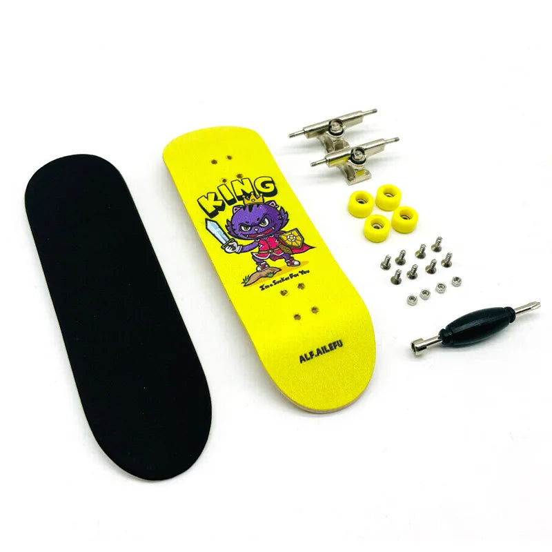 Creative Mini Finger Skateboard Fingerboard Colourful Skatepark Maple Double Rocker Sport Bearings and Palm Slide Board