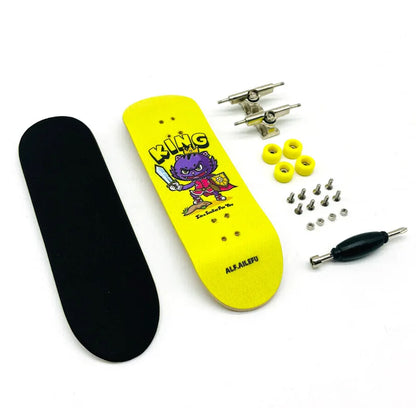 Creative Mini Finger Skateboard Fingerboard Colourful Skatepark Maple Double Rocker Sport Bearings and Palm Slide Board
