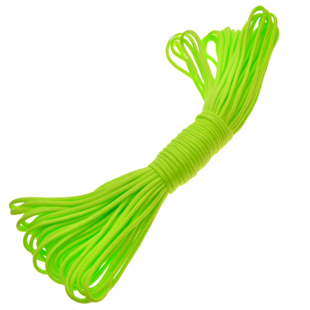 5m/20m/31m 4mm Thick Braided Paracord For Camping And Hiking, Handmade DIY Rope