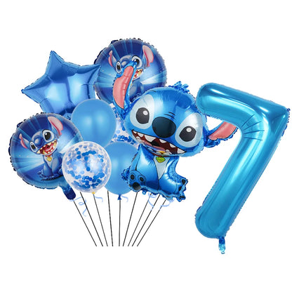 Disney Stitch Birthday Party Balloons Lilo & Stitch Balloon Sets Baby Shower for Kids Birthday Party Decorations Supplies Gifts