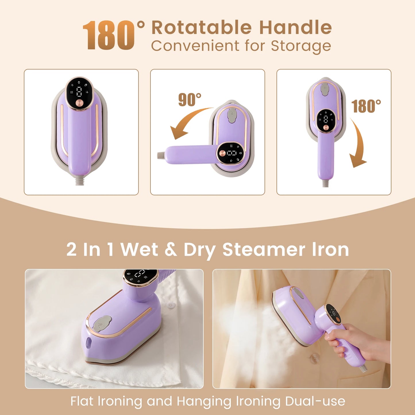 Small Hand Holding Ironing Machine Iron Machine Household Steam Portable Hanging Ironing Machine Steam iron