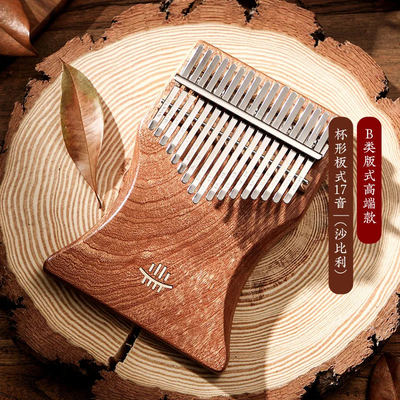 Hluru Professional Kalimba 17 Key Thumb Piano High-quality Kalimba 17 Key Finger Piano Beginners Portable Music Instrument