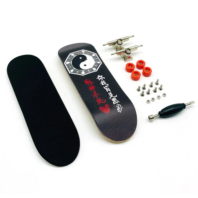 Creative Mini Finger Skateboard Fingerboard Colourful Skatepark Maple Double Rocker Sport Bearings and Palm Slide Board