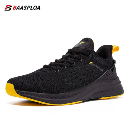 Baasploa Men Running Shoes Lightweight Sport Shoes Mesh Breathable Casual Sneakers Non-Slip Outdoor for Men New Arrival