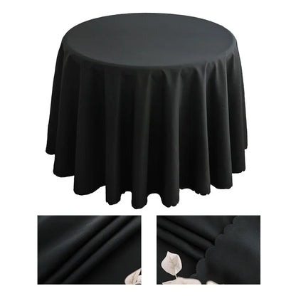 1pcs, 63in/71in/86.6in, Thickened round Tablecloth, Suitable for Hotel, Wedding Banquet, Home and Other Desktop Decoration