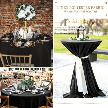 1pcs, 63in/71in/86.6in, Thickened round Tablecloth, Suitable for Hotel, Wedding Banquet, Home and Other Desktop Decoration