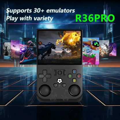 R36PRO Retro Handheld Game Console 64/128G Open Source 3.5 Inch IPS Screen Linux System Portable Pocket Video Player 30000+games