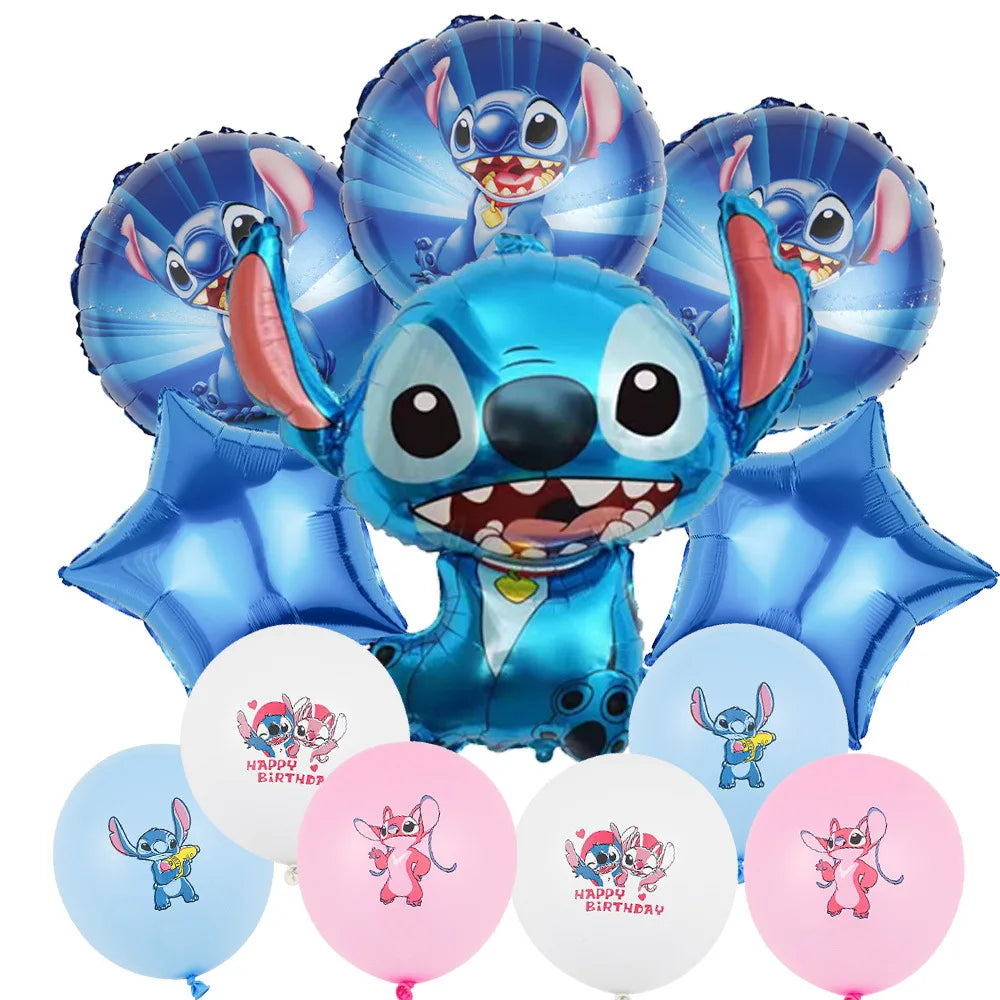Disney Stitch Birthday Party Balloons Lilo & Stitch Balloon Sets Baby Shower for Kids Birthday Party Decorations Supplies Gifts