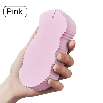Kids Magic Bath Sponge 3D Exfoliating Brush for Gentle Dead Skin Removal - Baby Body Scrubber & Massage Cleaning Tool