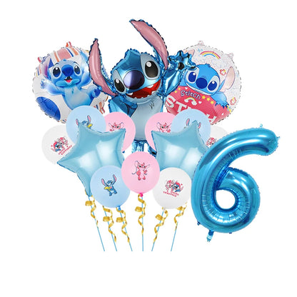 Disney Stitch Birthday Party Balloons Lilo & Stitch Balloon Sets Baby Shower for Kids Birthday Party Decorations Supplies Gifts