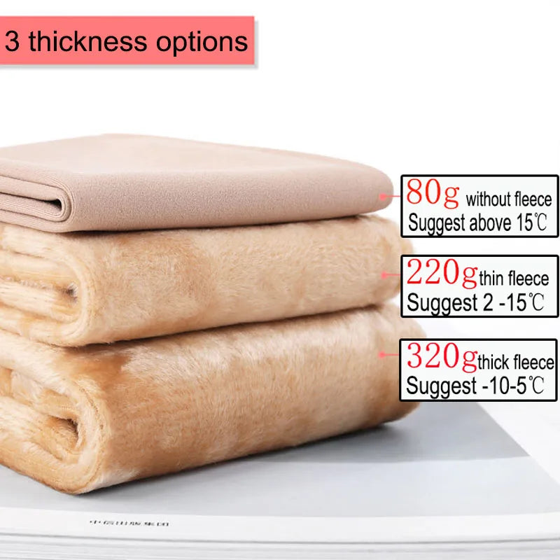 Thermal Stockings Woman Fleece Tights Sexy Winter Warm Pantyhose Translucent Slim Thicken Tights Elastic Velvet Pantyhose Female