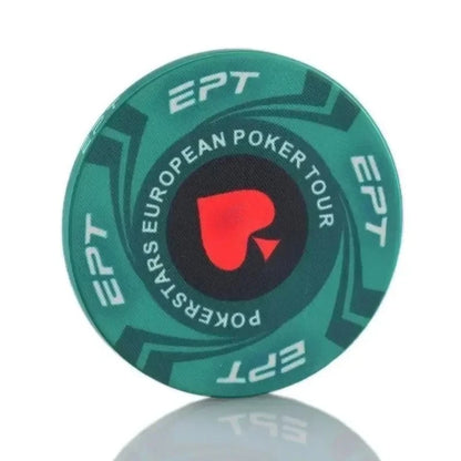 10 Pcs Portable Convenient Professional Sports Ceramic Chips Chess Poker Match Club Special Entertainment Equipment