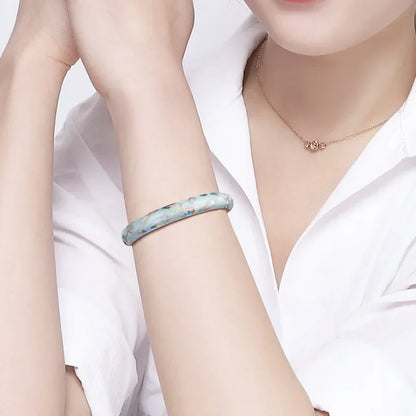 Luxury 2/1 Pcs Flower Bracelet For Women Vintage Bohemian Cloisonne Women's Bangles Jewelry Gifts