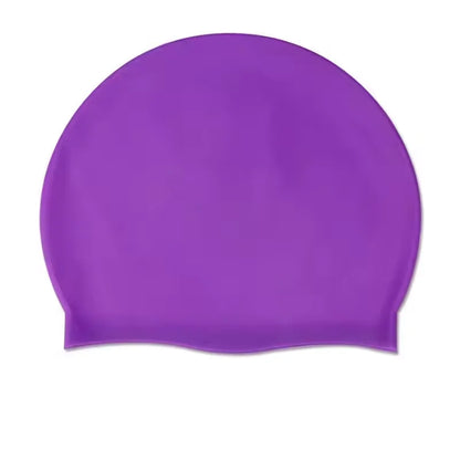 Unisex Adult Silicone Swim Cap Waterproof Swimming Hat Non Slip Bathing Pool Hat Elastic Silicone Cap for Long and Short Hair